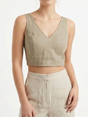 Rio Linen Tie Top